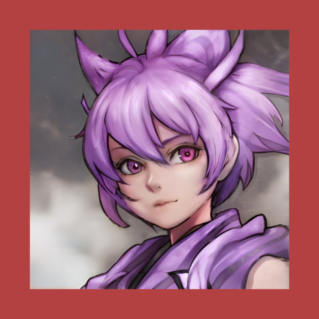 Purple Hair Anime Girl by animegirlnft