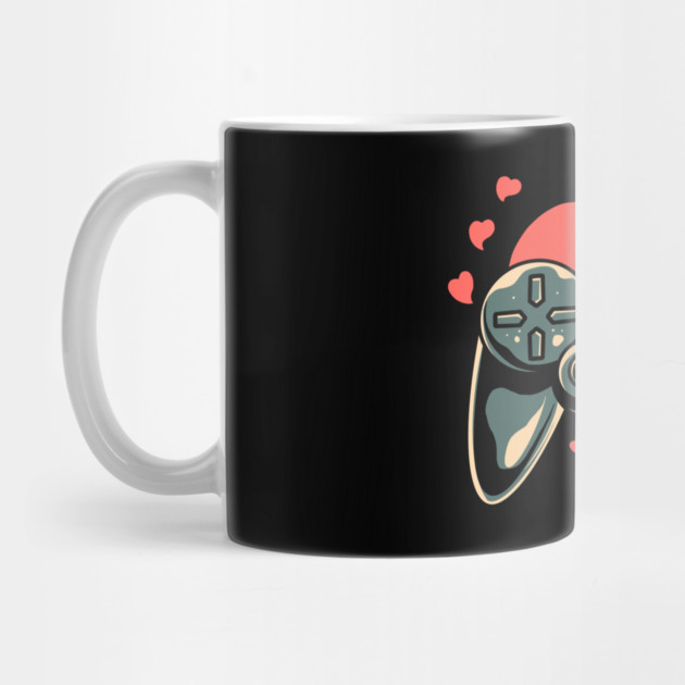 Gaming Gamer Heart Video Gamer Cute Gift by The WYLD Tribe