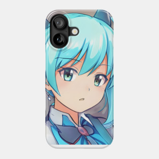 Blue eye Anime Girl Phone Case