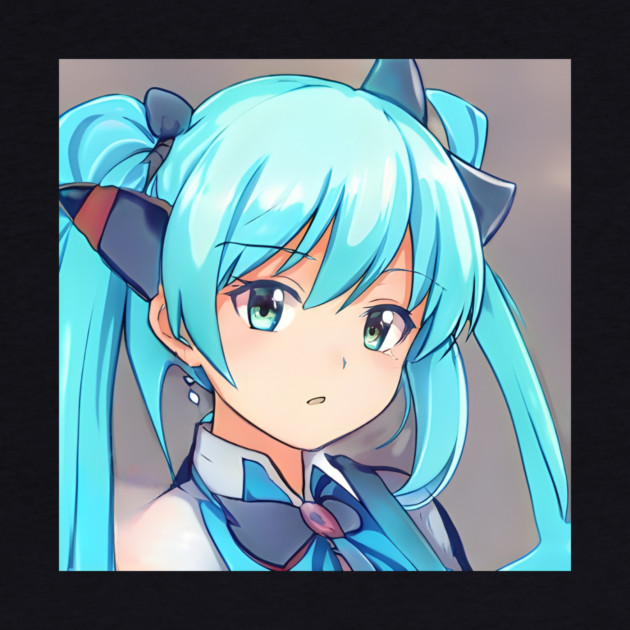 Blue eye Anime Girl by animegirlnft