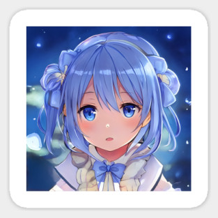 Blue eye  Anime Girl Magnet