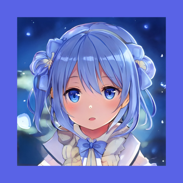 Blue eye  Anime Girl by animegirlnft