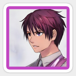 Pink Hair Anime Boy Magnet
