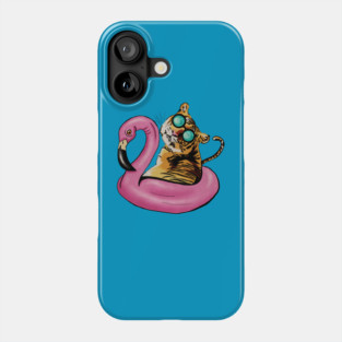 Tiger Flamingo, Tropical Vibes Phone Case