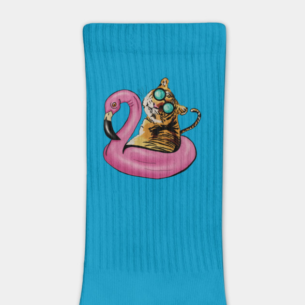 Tiger Flamingo, Tropical Vibes by logiamerch