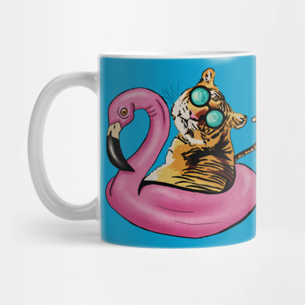 Tiger Flamingo, Tropical Vibes by logiamerch