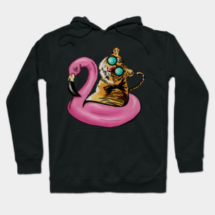 Tiger Flamingo, Tropical Vibes Hoodie