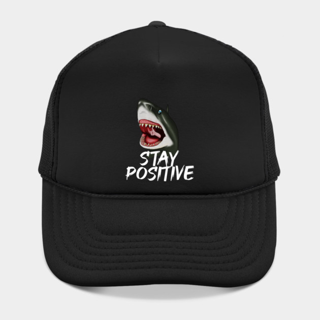 Shark, Stay Positive, Motivational by logiamerch