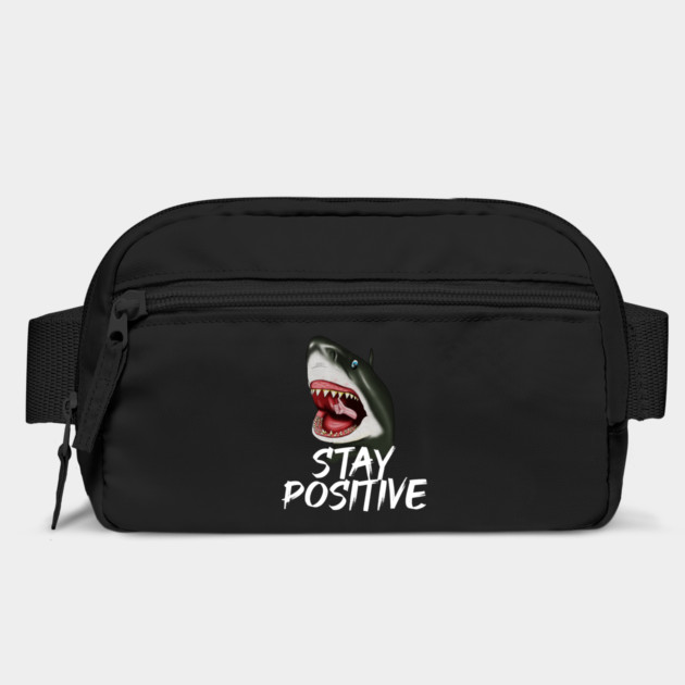 Shark, Stay Positive, Motivational by logiamerch
