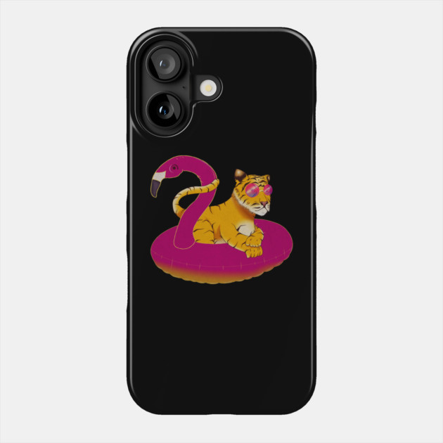 Tiger Flamingo, Flamingos Phone Case by logiamerch