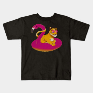 Tiger Flamingo, Flamingos Kids T-Shirt