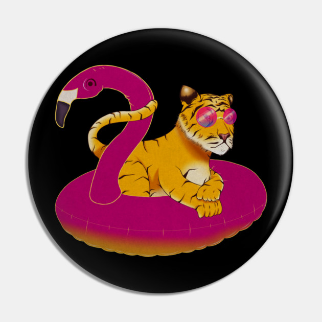 Tiger Flamingo, Flamingos Pin by logiamerch