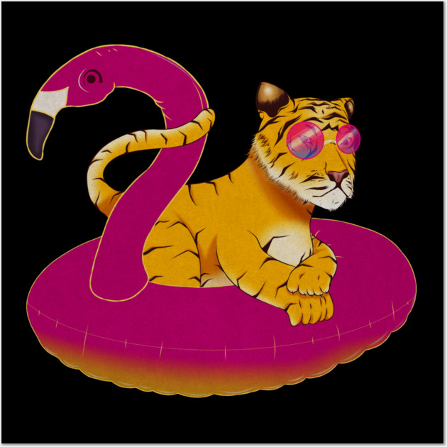 Tiger Flamingo, Flamingos Wall Art by logiamerch