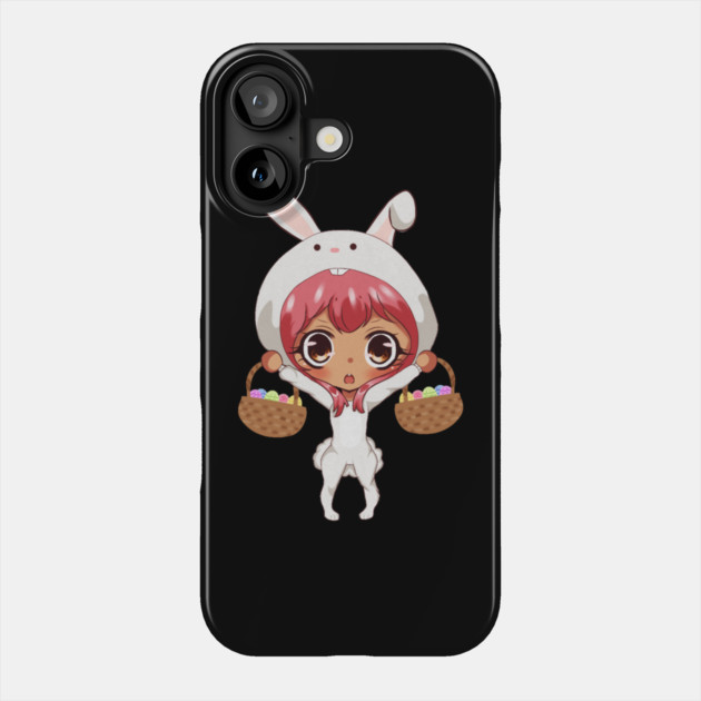 Funny Easter, Anime Rabbit Costume Phone Case by logiamerch