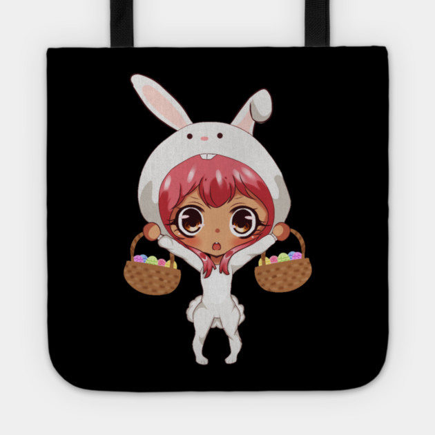 Funny Easter, Anime Rabbit Costume Tote by logiamerch
