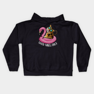Tiger Flamingo, Flamingos Kids Hoodie