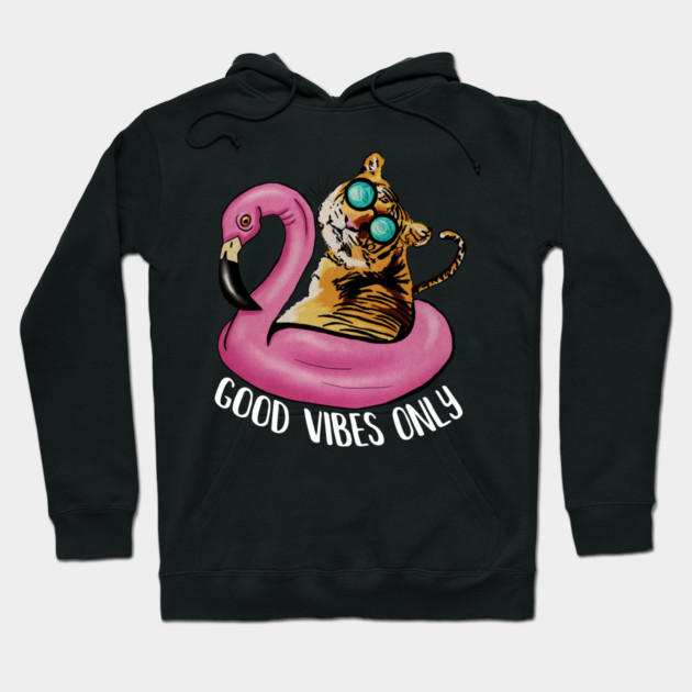 Tiger Flamingo, Flamingos Hoodie by logiamerch