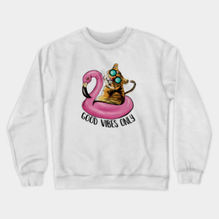 Tiger and Flamingo, Tropical Crewneck Sweatshirt