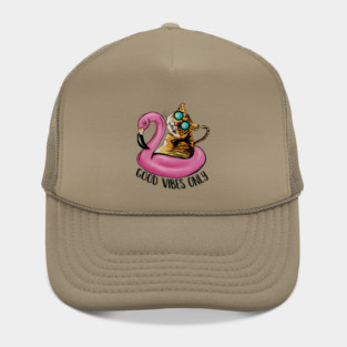 Tiger and Flamingo, Tropical Hat