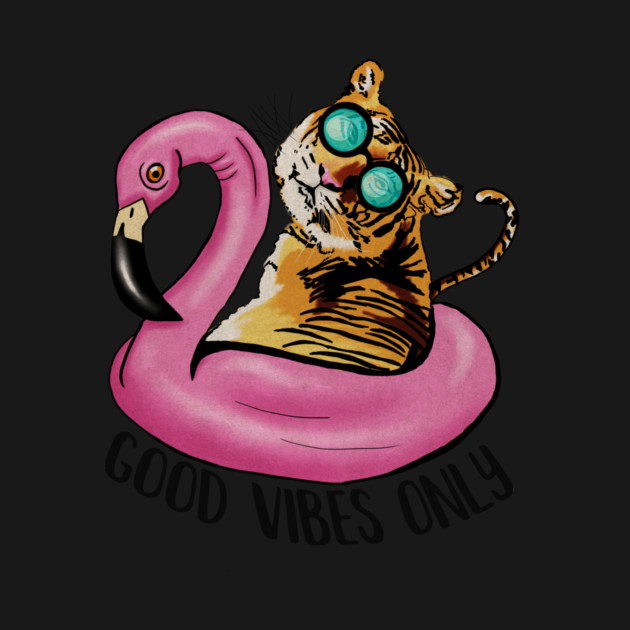 Tiger and Flamingo, Tropical by logiamerch