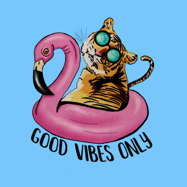 Tiger and Flamingo, Tropical by logiamerch