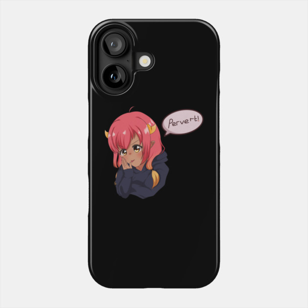 Funny Anime Girl, Saying Phone Case by logiamerch