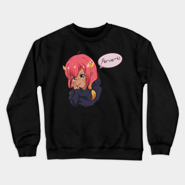 Funny Anime Girl, Saying Crewneck Sweatshirt by logiamerch