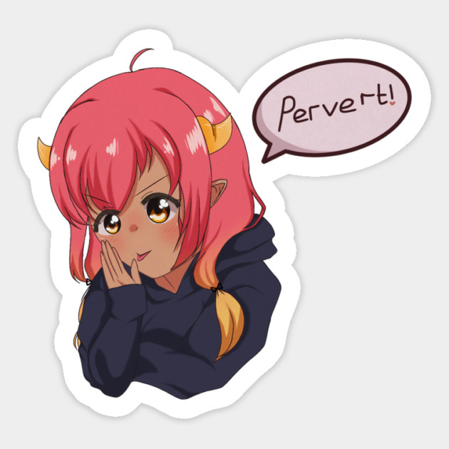 Funny Anime Girl, Saying Sticker by logiamerch