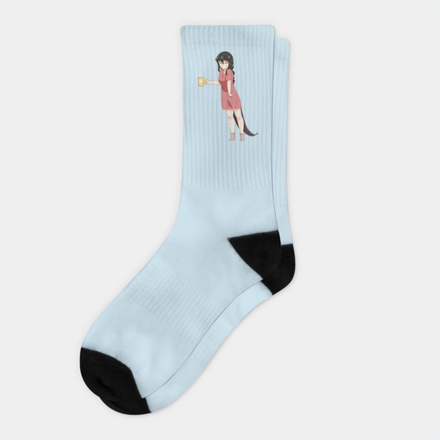 Funny Coffee Lover, Anime Girl Socks by logiamerch