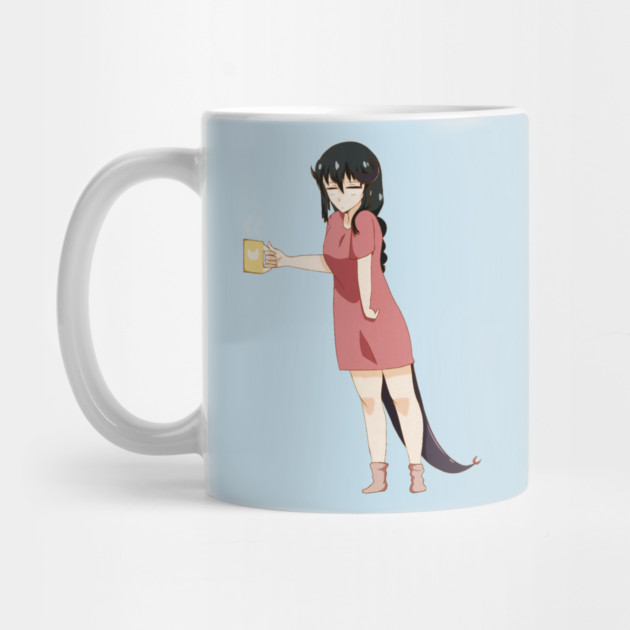 Funny Coffee Lover, Anime Girl by logiamerch