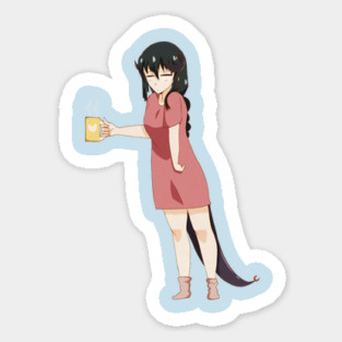 Funny Coffee Lover, Anime Girl Magnet