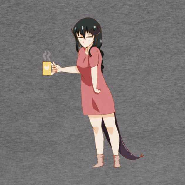 Funny Coffee Lover, Anime Girl by logiamerch