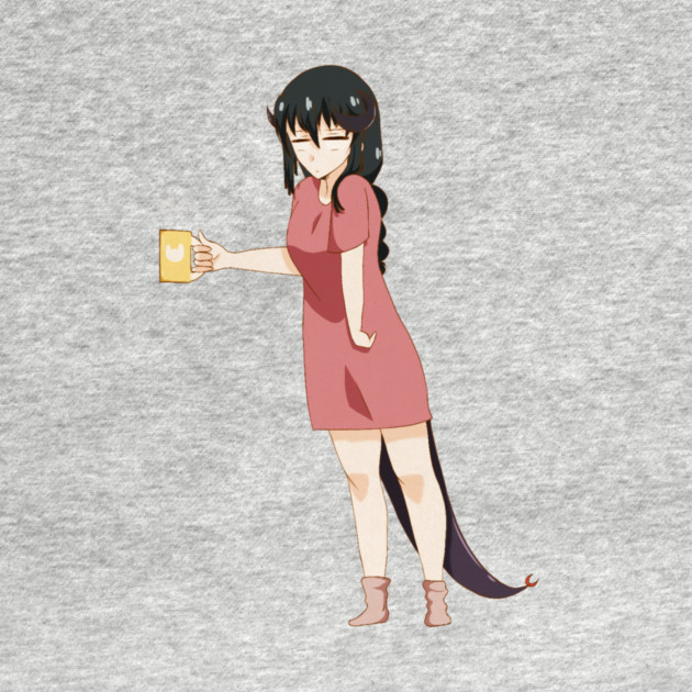 Funny Coffee Lover, Anime Girl by logiamerch