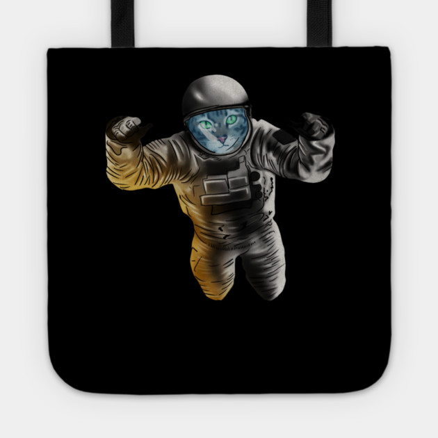 Funny Cat Astronout, Space Universe Tote by logiamerch