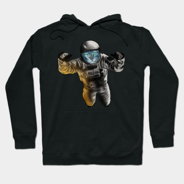 Funny Cat Astronout, Space Universe Hoodie by logiamerch