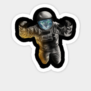 Funny Cat Astronout, Space Universe Magnet