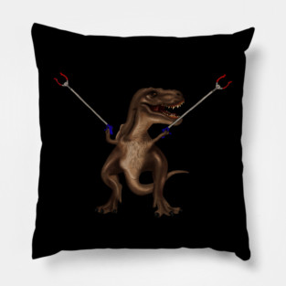 Funny T rex, with Pincers, Dinosaur Pillow