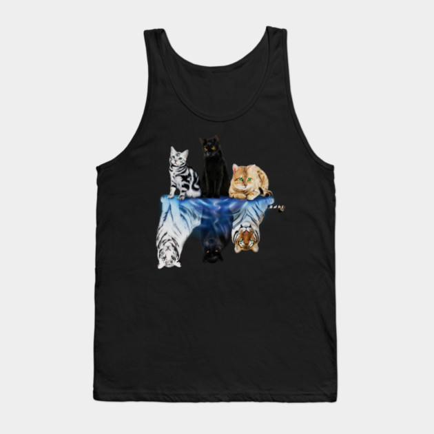 Cats and Big Cats Motivational Motivational Tank Top by logiamerch