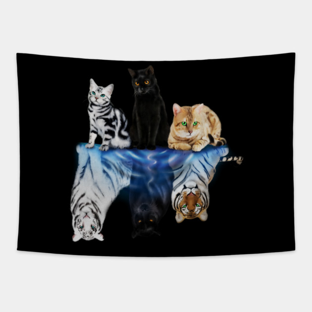 Cats and Big Cats Motivational Motivational Tapestry by logiamerch
