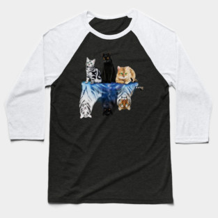 Cats and Big Cats Motivational Motivational Baseball T-Shirt