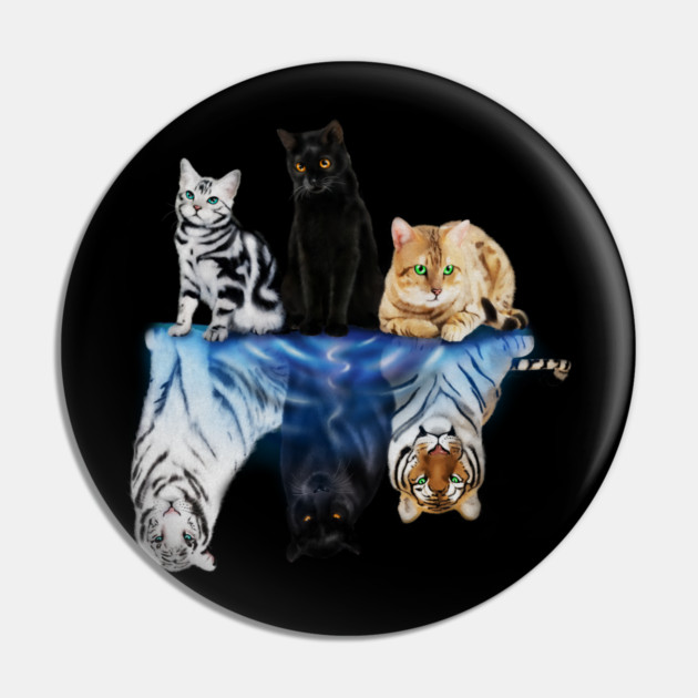 Cats and Big Cats Motivational Motivational Pin by logiamerch