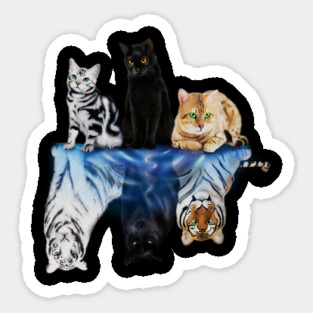Cats and Big Cats Motivational Motivational Sticker