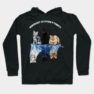 Cats and Big Cats, Motivational Mindset Hoodie