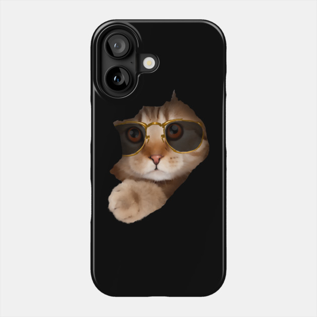 Funny Cat ripping through, Cat Lover Phone Case by logiamerch