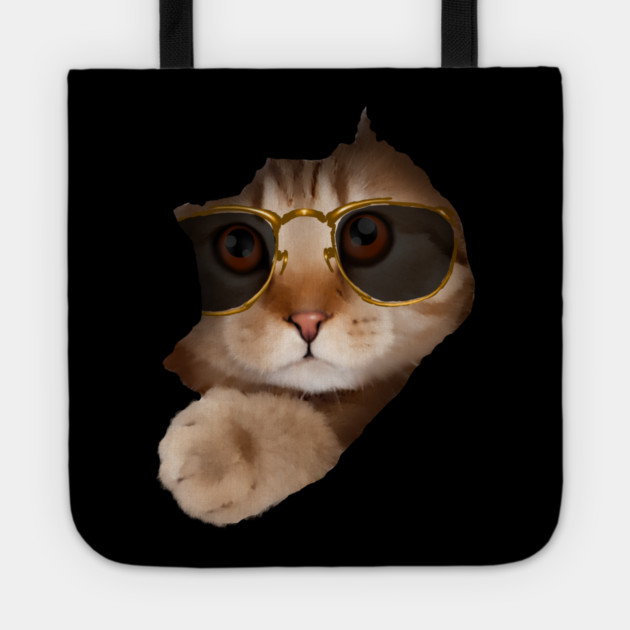 Funny Cat ripping through, Cat Lover Tote by logiamerch