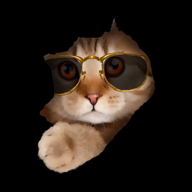 Funny Cat ripping through, Cat Lover by logiamerch