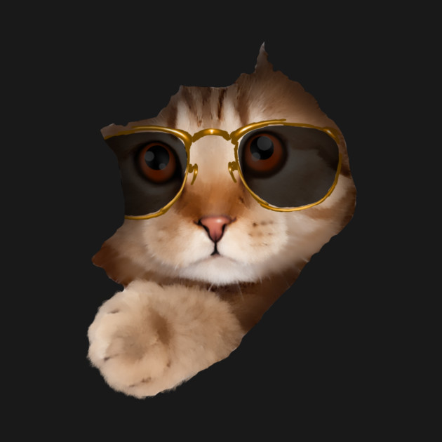 Funny Cat ripping through, Cat Lover by logiamerch