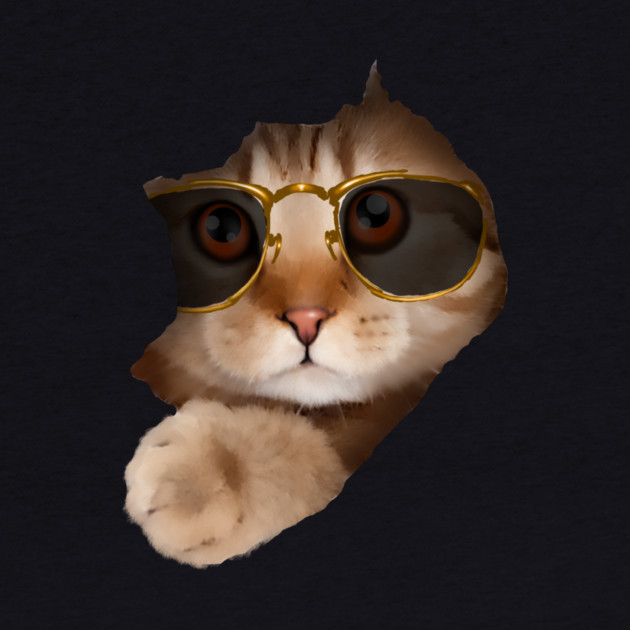 Funny Cat ripping through, Cat Lover by logiamerch