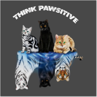 Cats, Thing Positive, Motivational Posters and Art