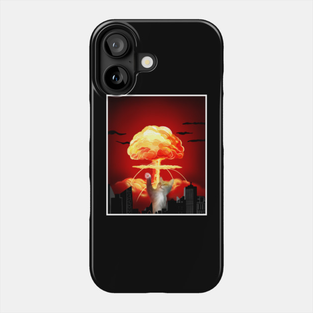 Funny Cat, Destroying Phone Case by logiamerch